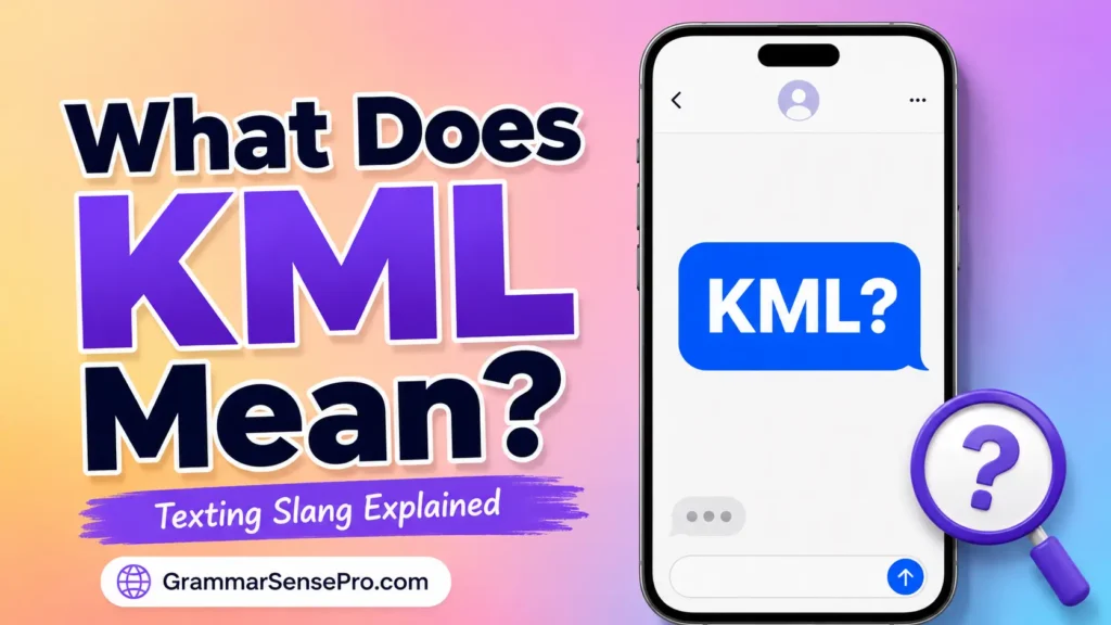 What Does KML Mean in Text?