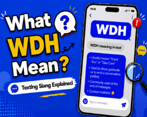 WDH meaning in text explained with examples for texting and social media