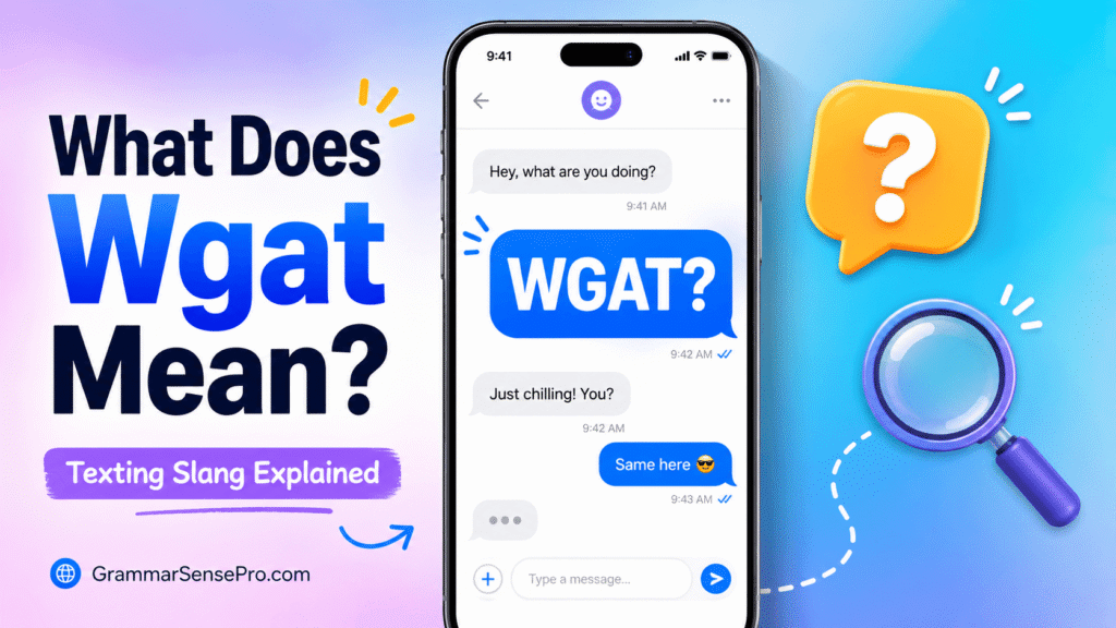 What Does Wgat Mean in Text?