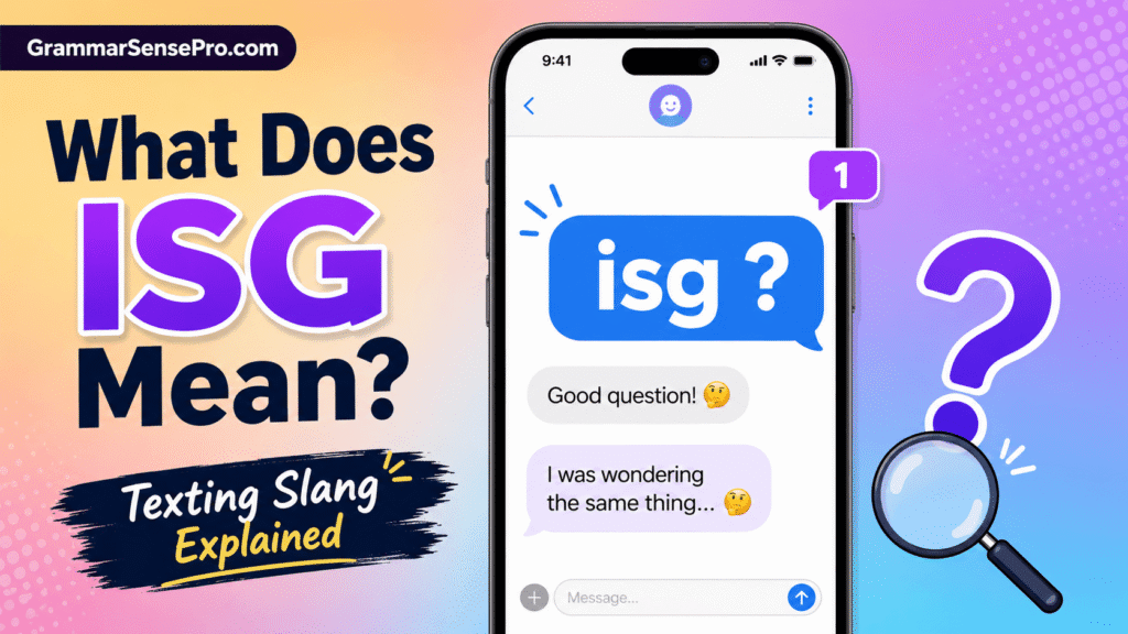 What Does ISG Mean in Text?