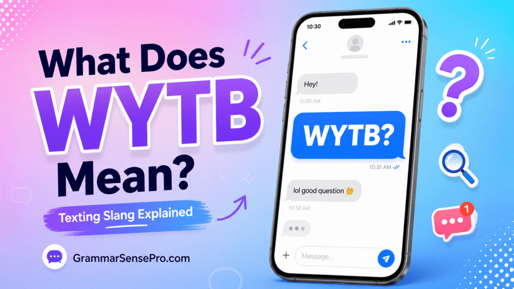 What Does WYTB Mean in Text?