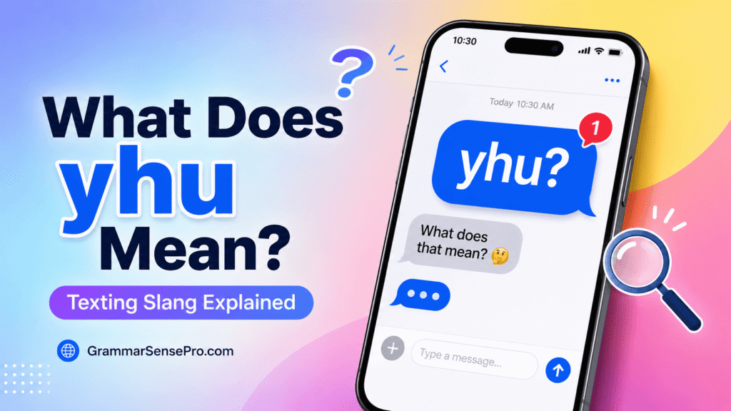 What Does YHU Mean in Text? Simple Meaning, Examples, and Replies