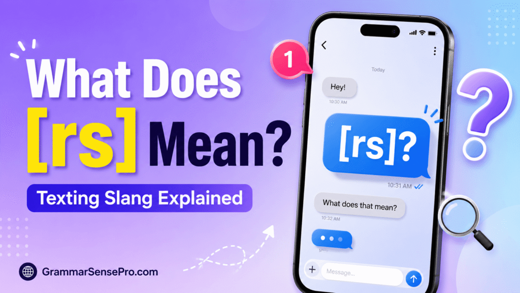 What RS Means in Text: Simple Meaning, Examples, and Replies