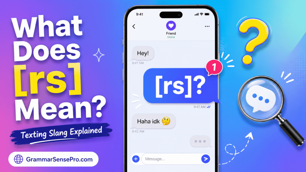 What Does RS Mean in Text?