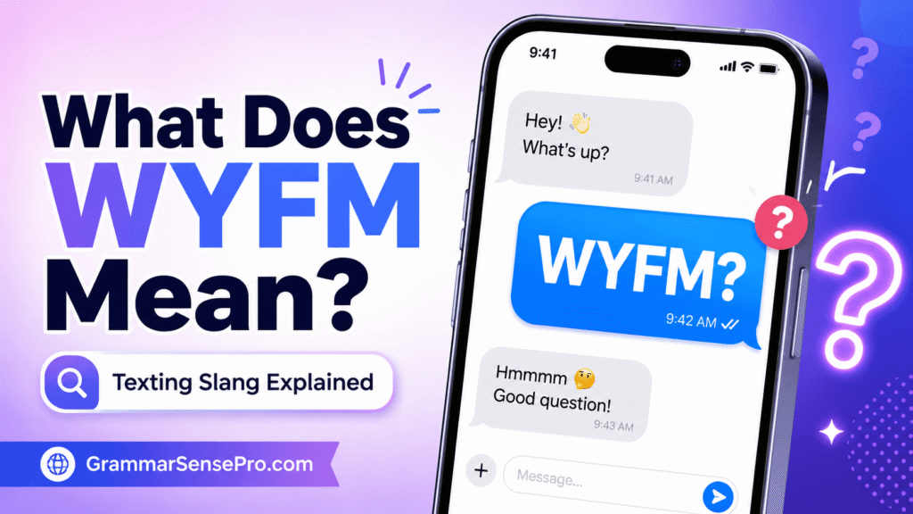 What Does WYFM Mean in Text?