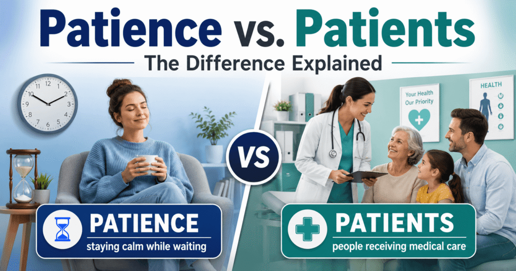 Patience vs. Patients: The Difference Explained