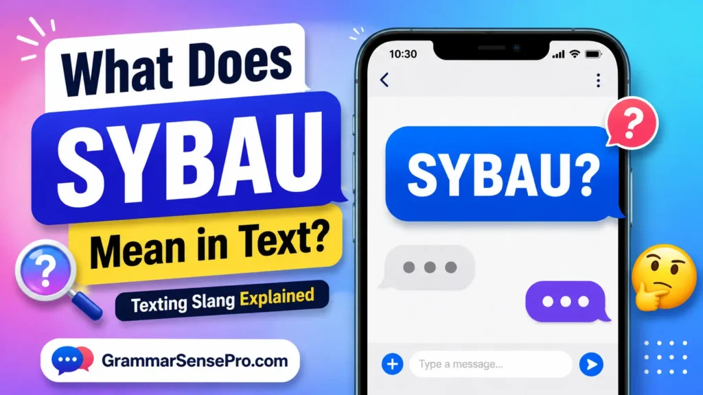 What Does SYBAU Mean in Text?