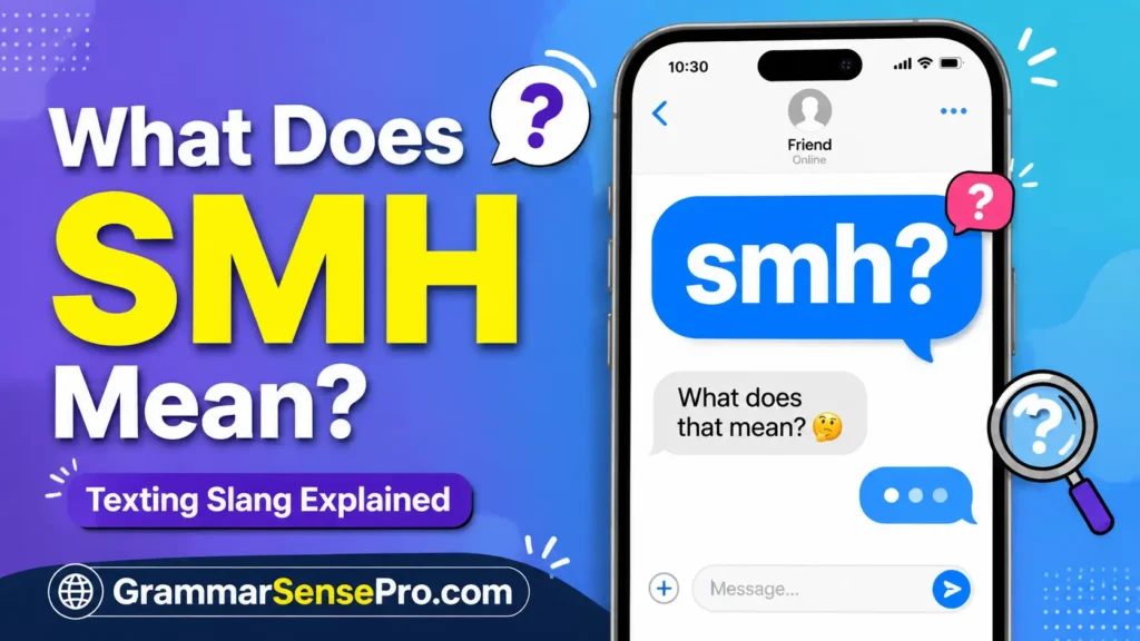 What Does SMH Mean in Text?