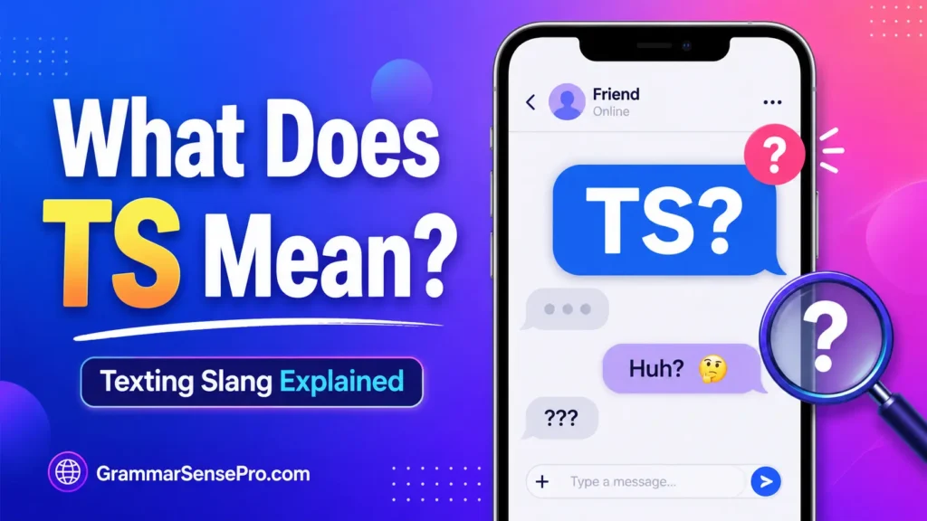 TS Slang Text: What TS Means in Texting and Social Media
