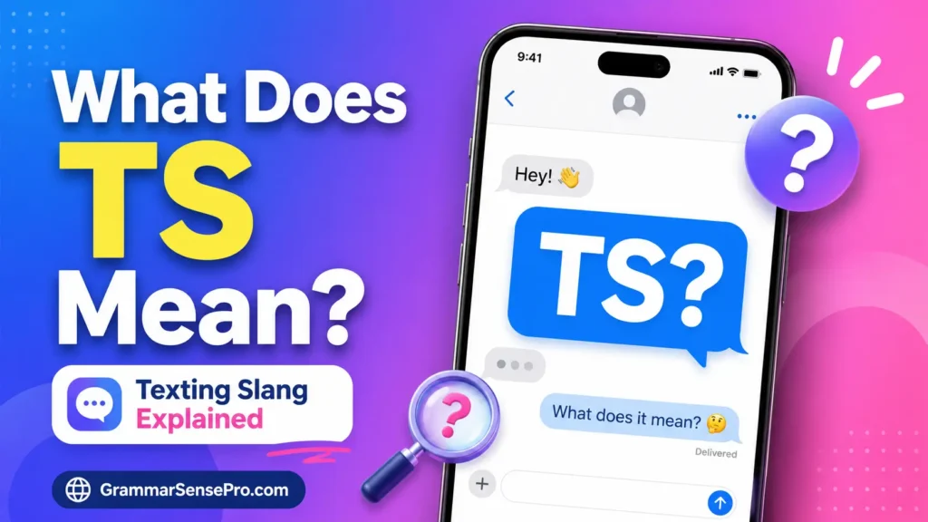 What Does TS Mean in Text?