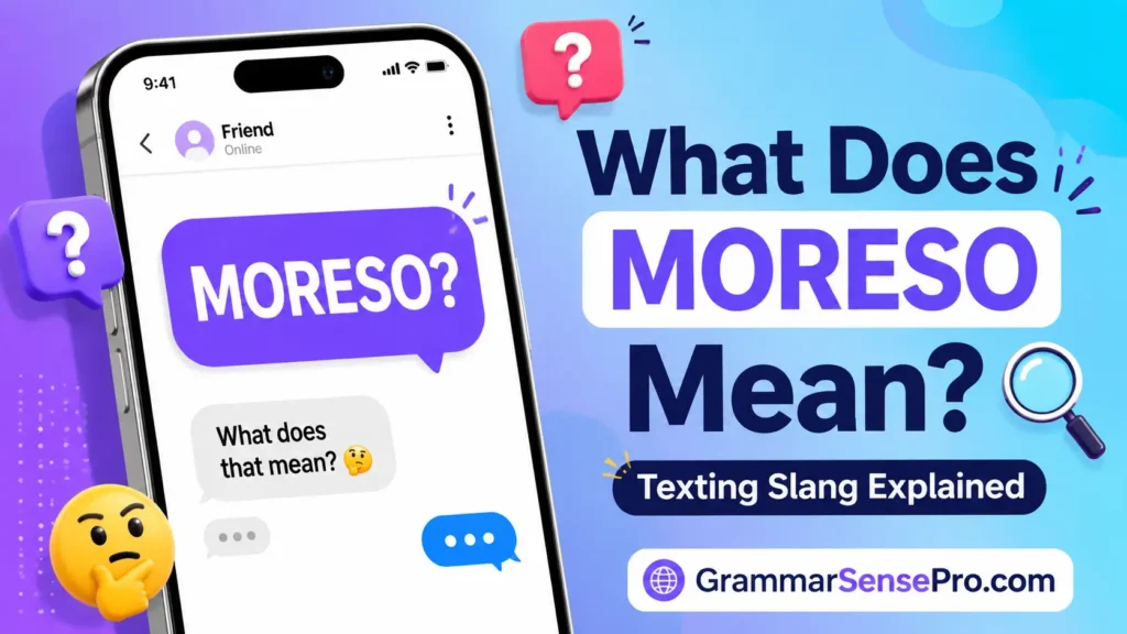 Moreso Meaning: What Moreso Means in Text, Chat, and Social Media