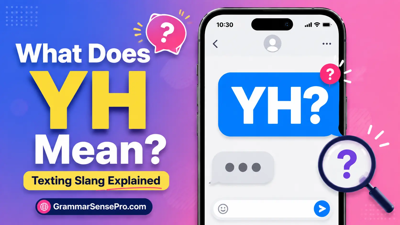 Whats YH Mean? Texting Meaning, Examples, and Replies