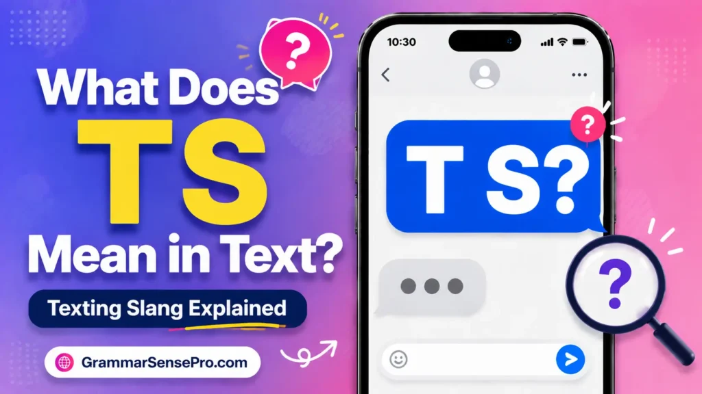 What Does TS Mean in Text?