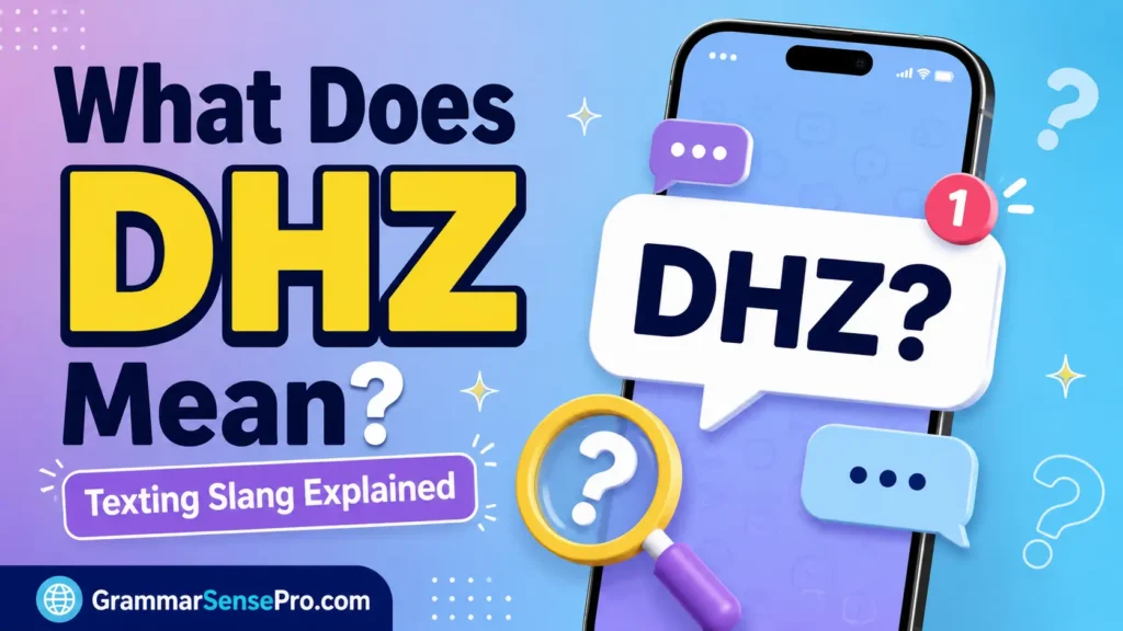 DHZ Meaning in Text: What It Means and How to Reply