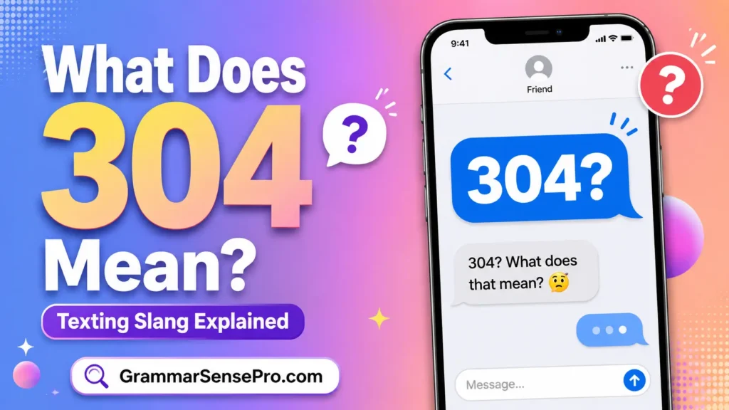 304 Meaning in Text: What It Means and How to Reply