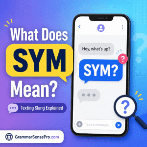 SYM Meaning in Text: What Does SYM Mean?