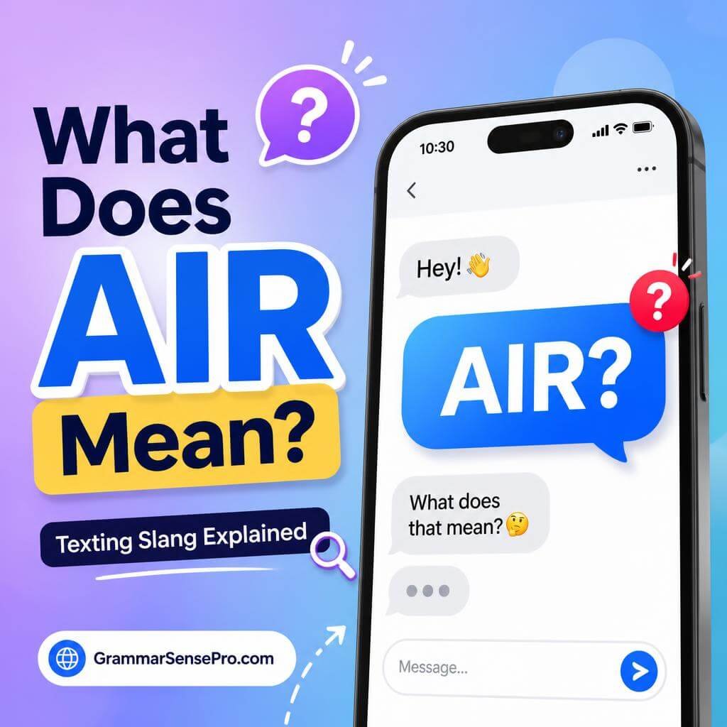 AIR Meaning in Text: What Does AIR Mean in Texting and Social Media?
