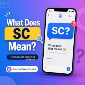 SC Meaning in Text: What Does SC Mean in Messages and Social Media?