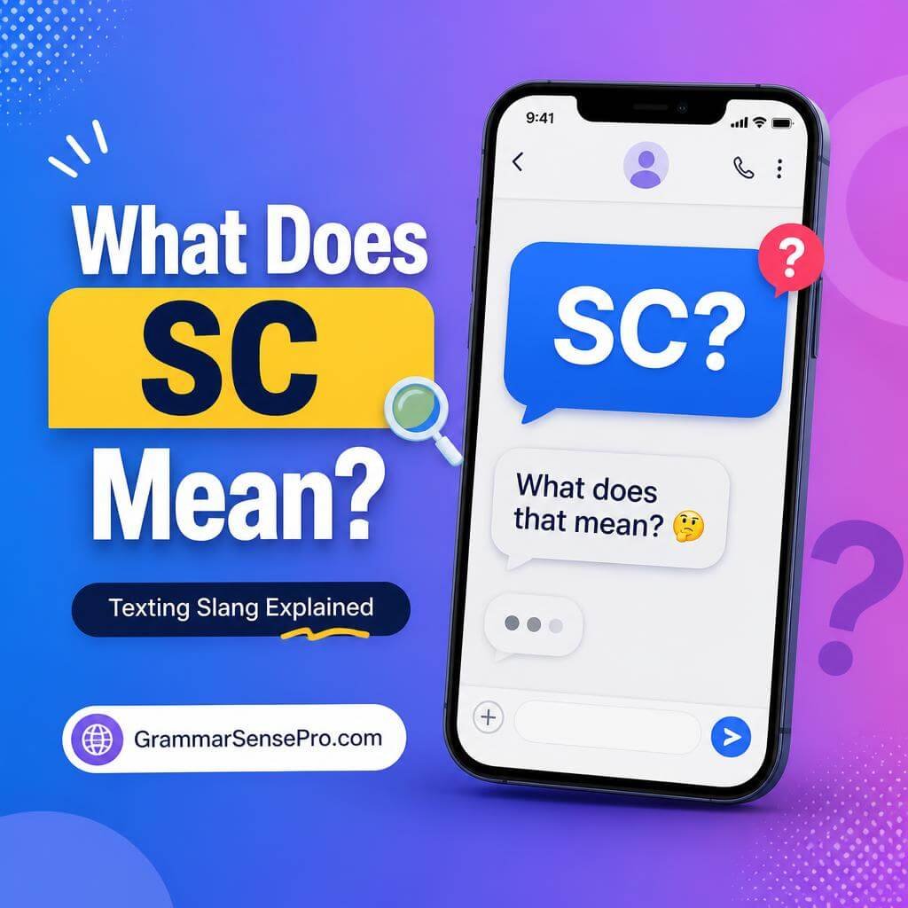 SC Meaning in Text: What Does SC Mean in Messages and Social Media?