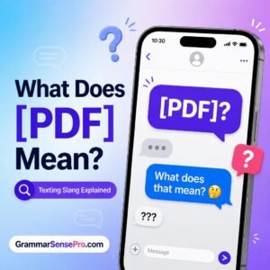 pdf meaning in textt: What Does PDF Mean in Text?