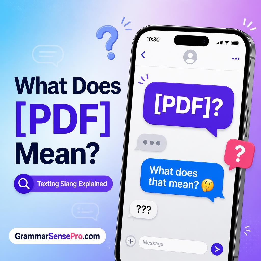 pdf meaning in textt: What Does PDF Mean in Text?