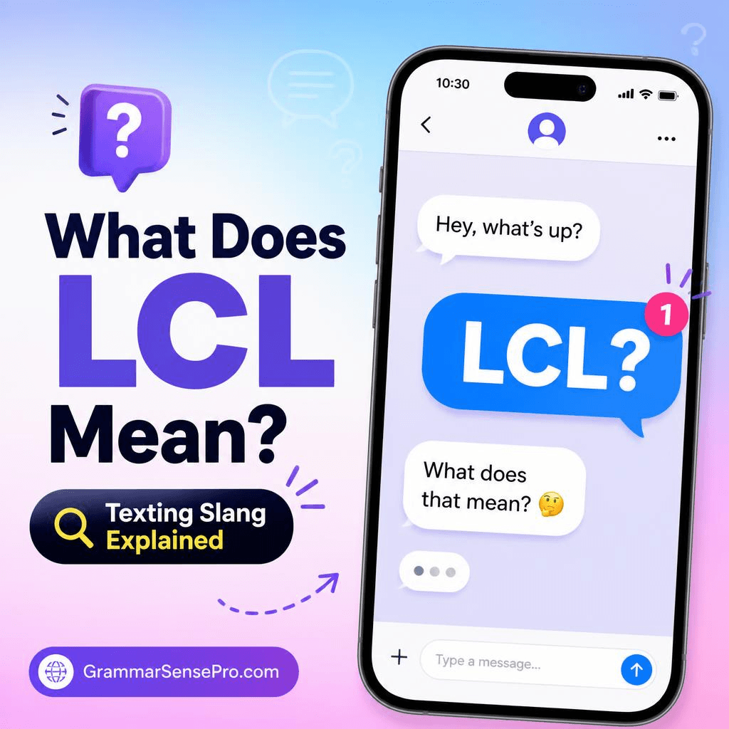 LCL Meaning in Text: What Does LCL Mean and How Do You Reply?