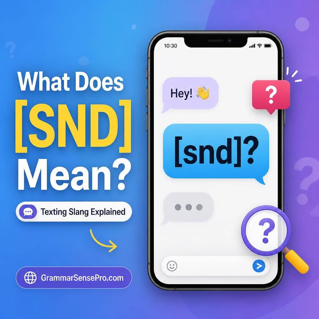 SND Meaning in Text: What Does SND Mean?