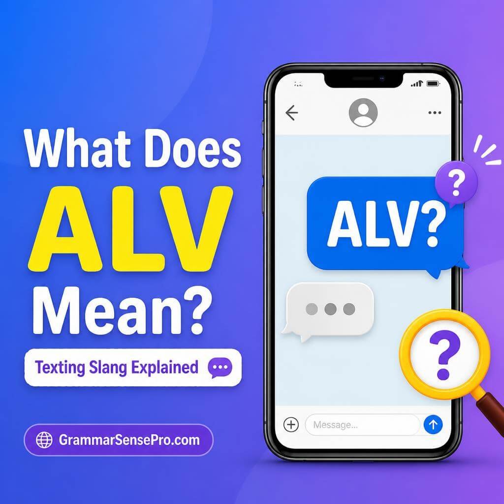 ALV Meaning in Text: What Does ALV Mean and How Do You Reply?