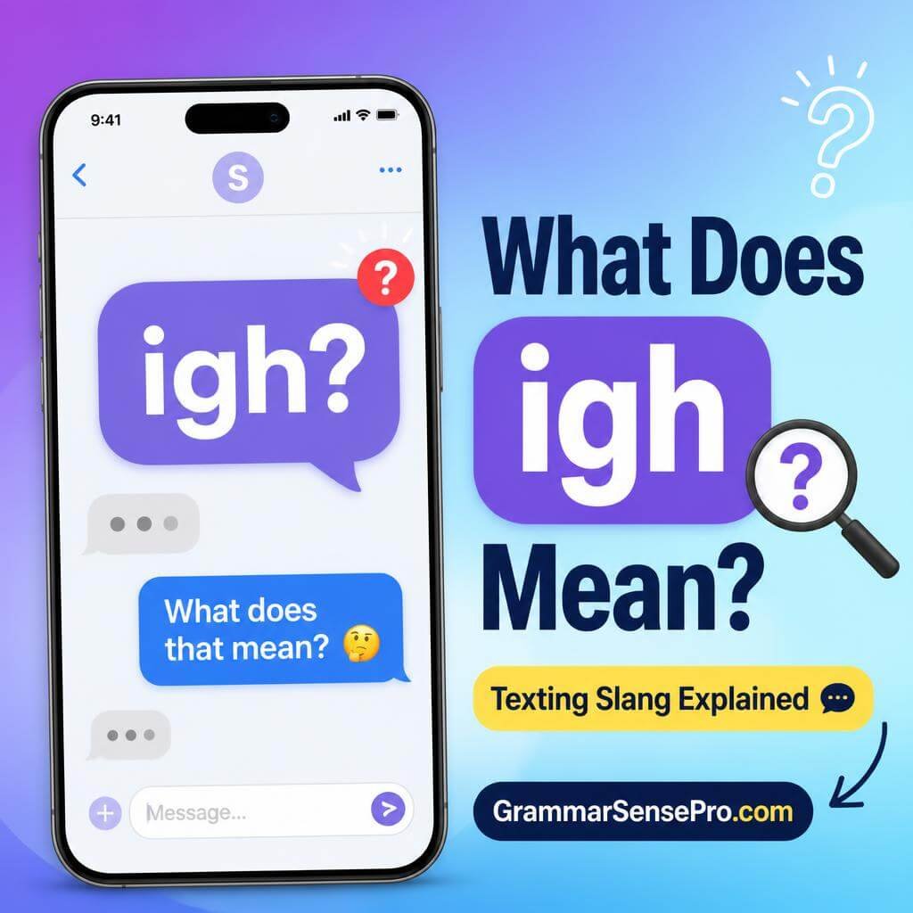 IGH Meaning in Text: What Does IGH Mean in Texting?